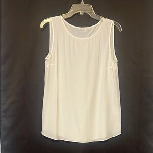 Brunello Cucinelli white Sleeveless Tank Top